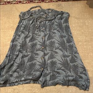 George Olive Leaf Pattern Skirt